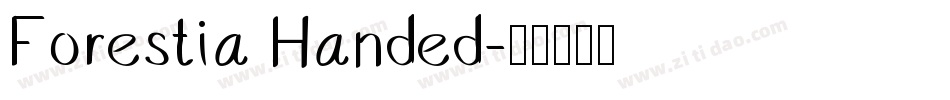 Forestia Handed字体转换